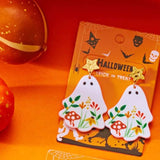 Whimsical Ghost Earrings with Floral Design - Trendsi - Flyclothing LLC