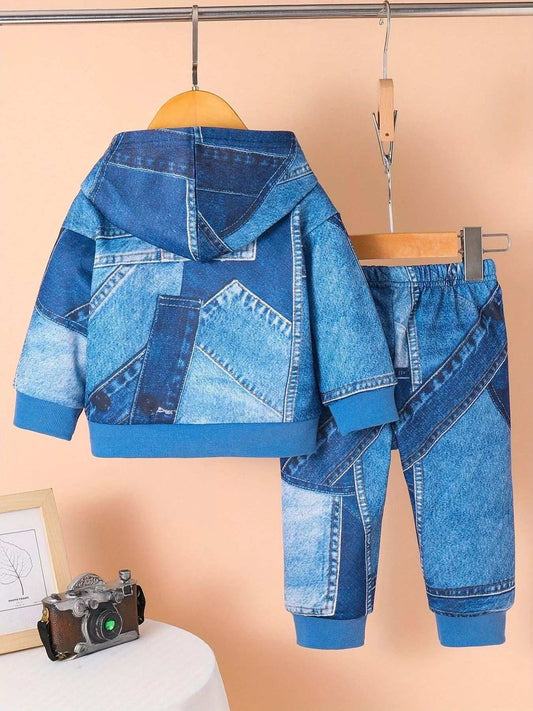Children's Bear Hoodie and Pants Set - Trendsi - Flyclothing LLC