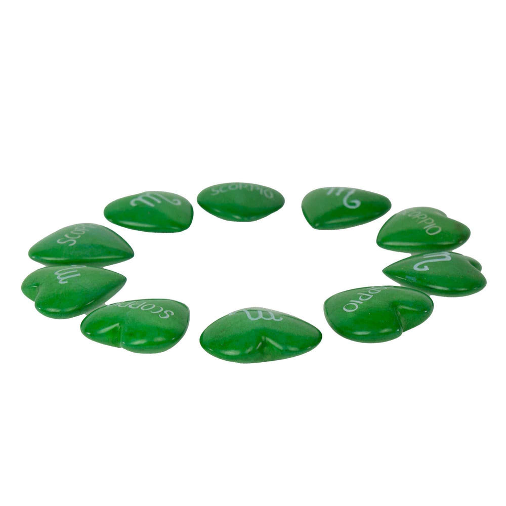 Zodiac Soapstone Hearts, Pack of 5: SCORPIO - SMOLArt - Flyclothing LLC