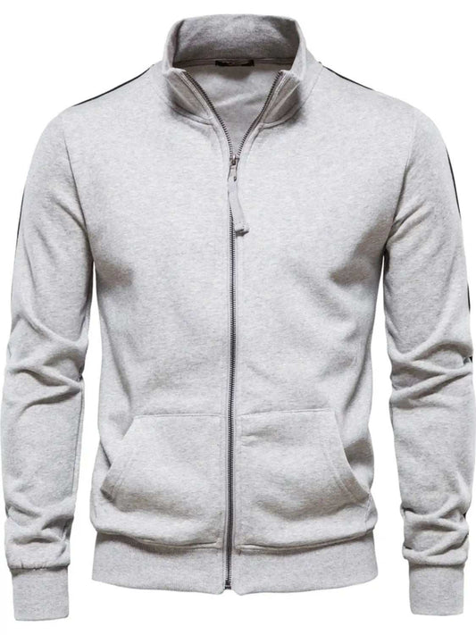 Men's Zip Up Long Sleeve Sweatshirt - Trendsi - Flyclothing LLC