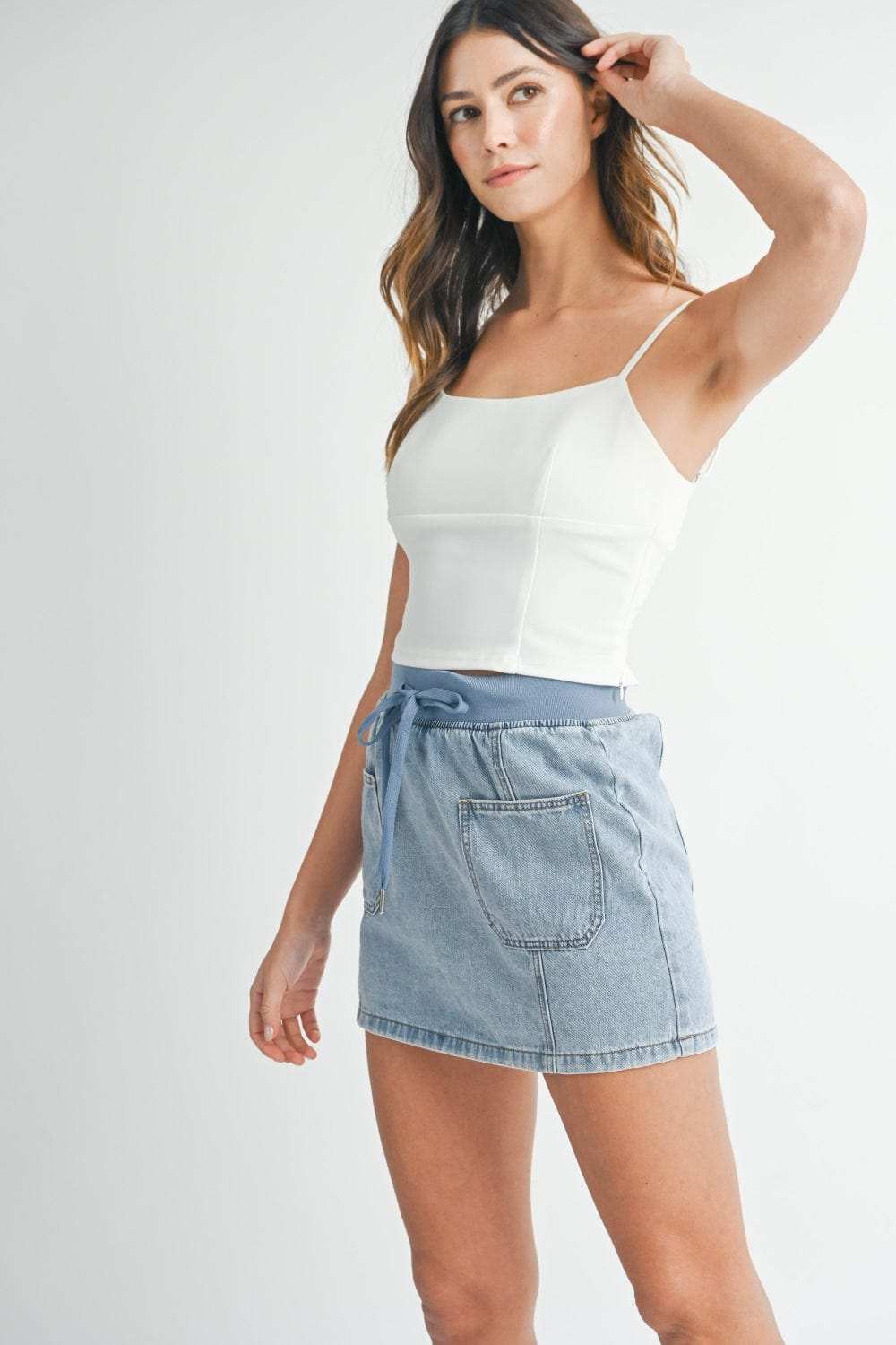 MABLE Strappy Back Cropped Cami - Trendsi - Flyclothing LLC