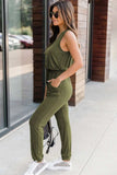 Drawstring Round Neck Sleeveless Jumpsuit - Trendsi - Flyclothing LLC