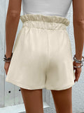 Paperbag Waist Shorts with Pockets - Trendsi - Flyclothing LLC
