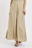 RISEN Shirring Detail Wide Leg Pants - Trendsi - Flyclothing LLC