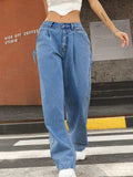 Wide Leg Jeans with Pockets - Trendsi - Flyclothing LLC