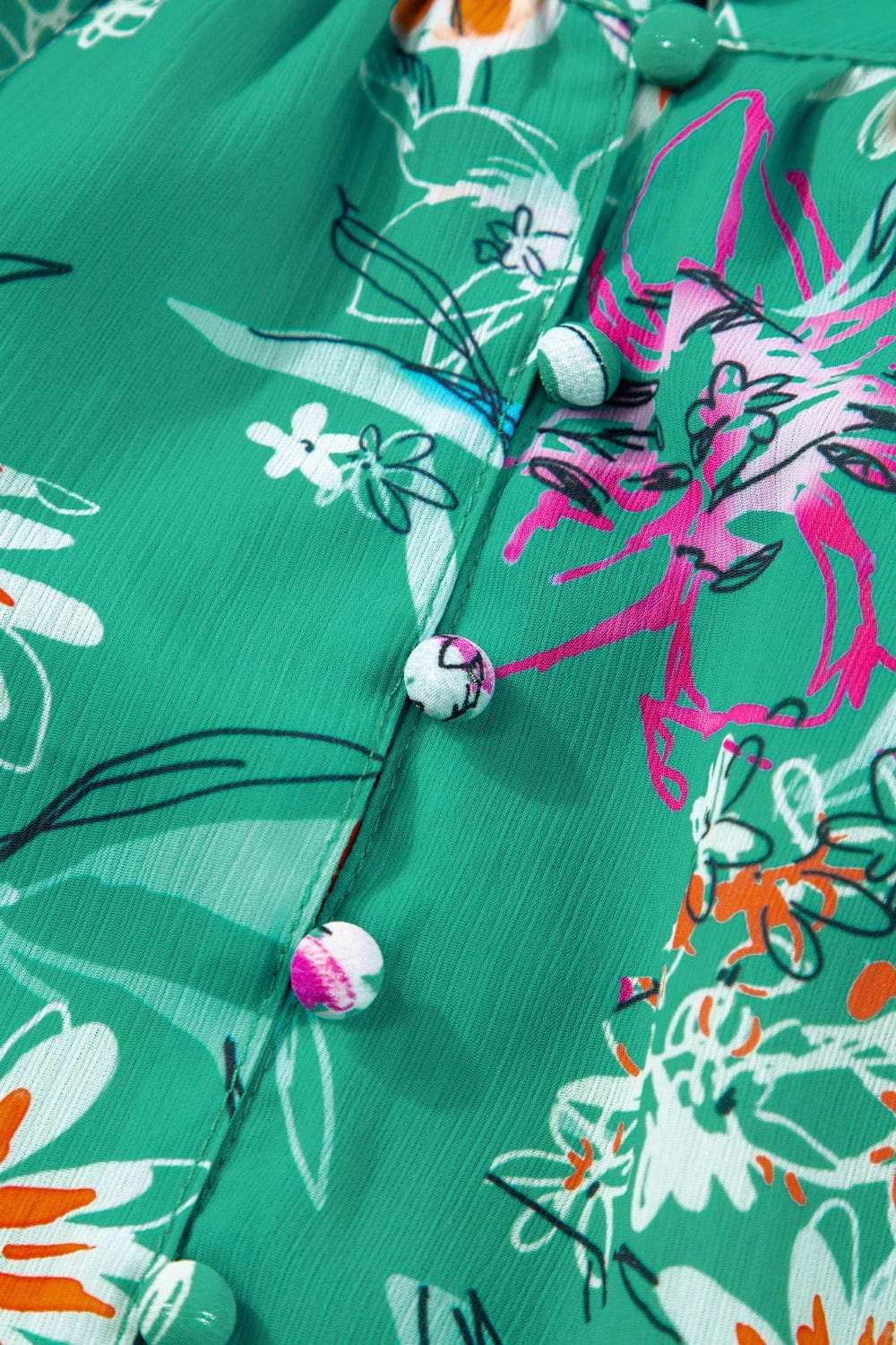 Frill Printed Grecian Tank - Trendsi - Flyclothing LLC