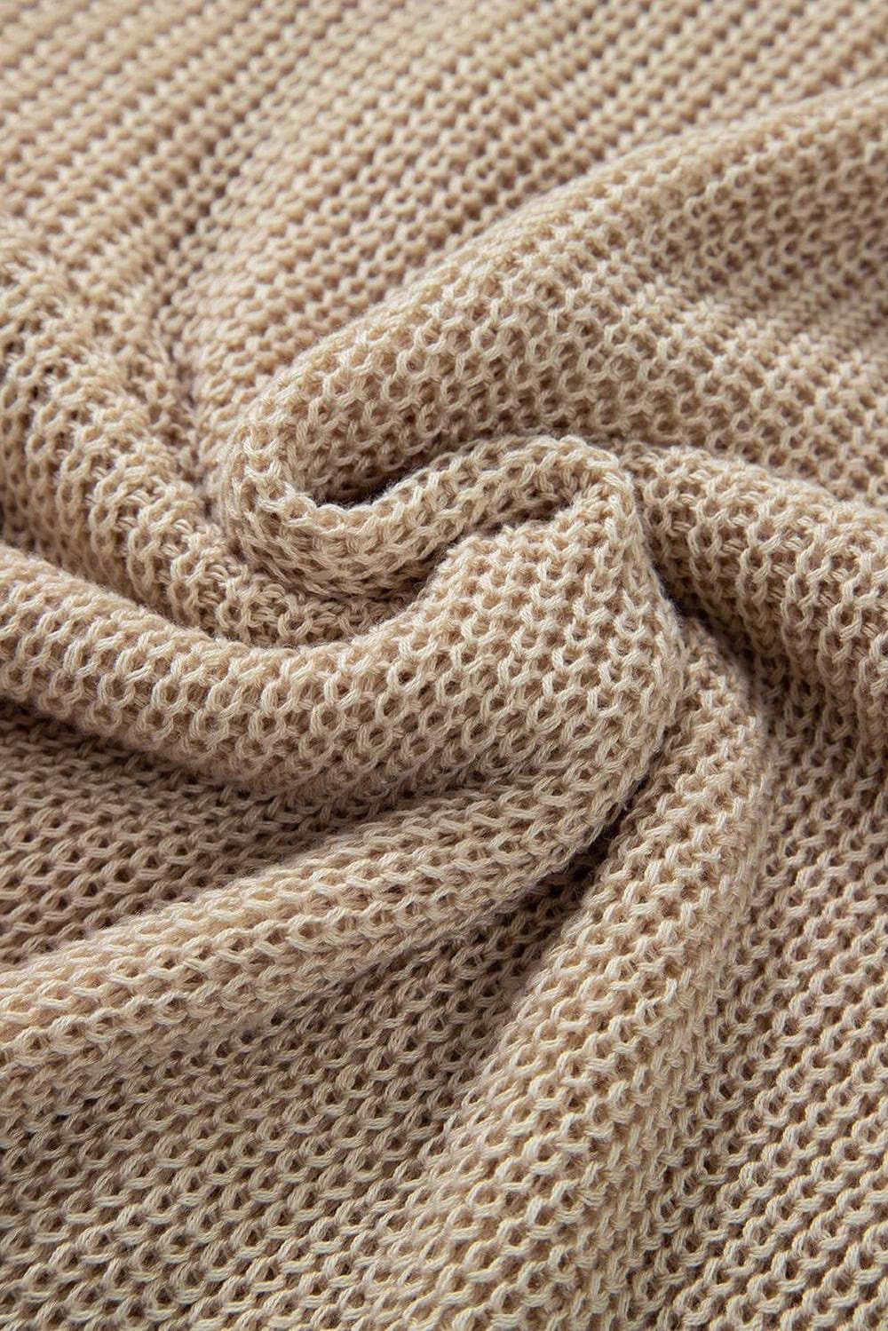 HELLO Flower Round Neck Long Sleeve Sweater - Trendsi - Flyclothing LLC