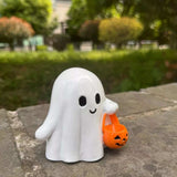 Halloween Ghost Ornament with Pumpkin Basket - Trendsi - Flyclothing LLC