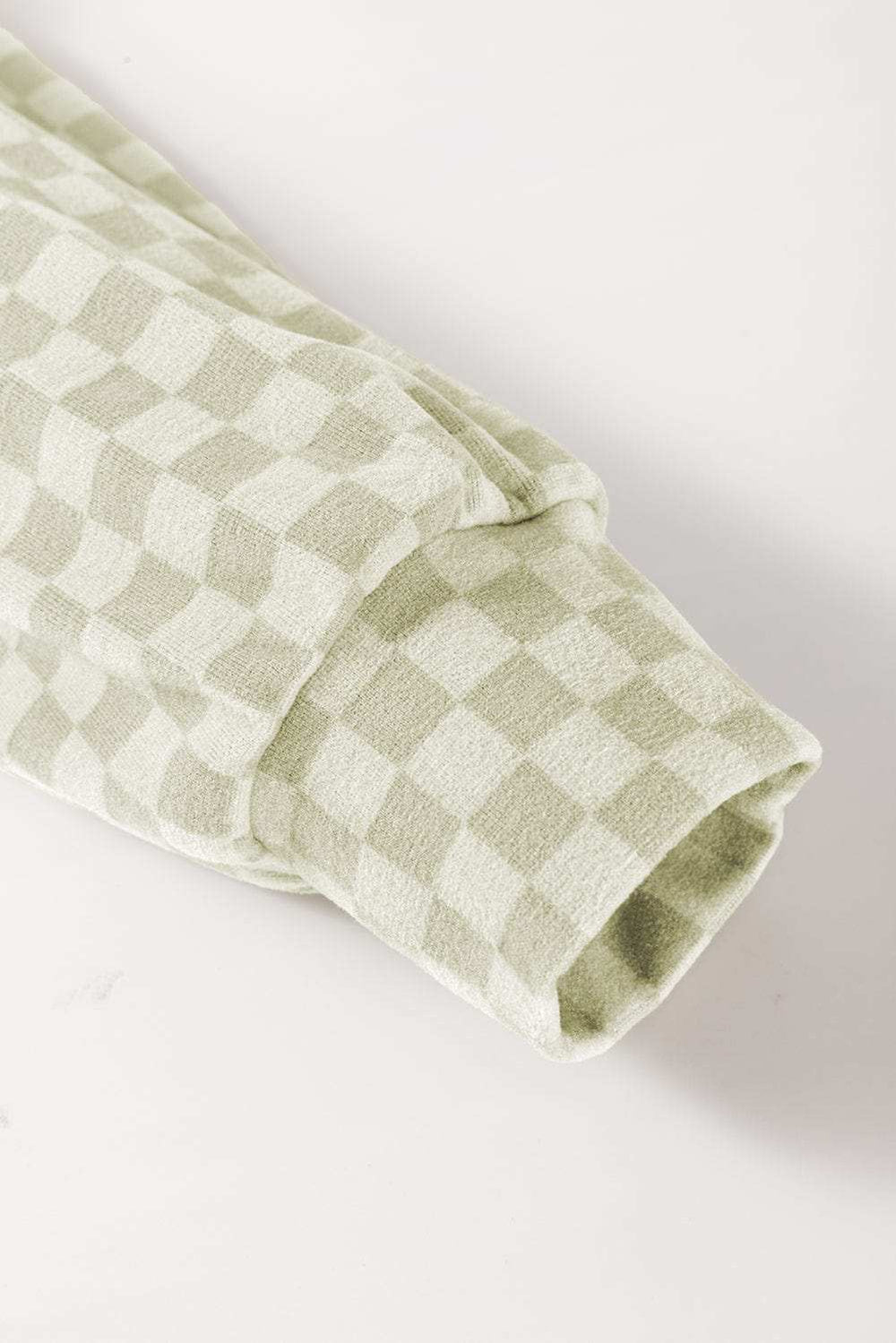 Checkered Print Kangaroo Pocket Drawstring Hoodie - Trendsi - Flyclothing LLC