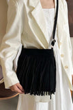 Suede Fringe Shoulder Bag - Trendsi - Flyclothing LLC