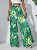 Printed High Waist Wide Leg Pants - Trendsi - Flyclothing LLC