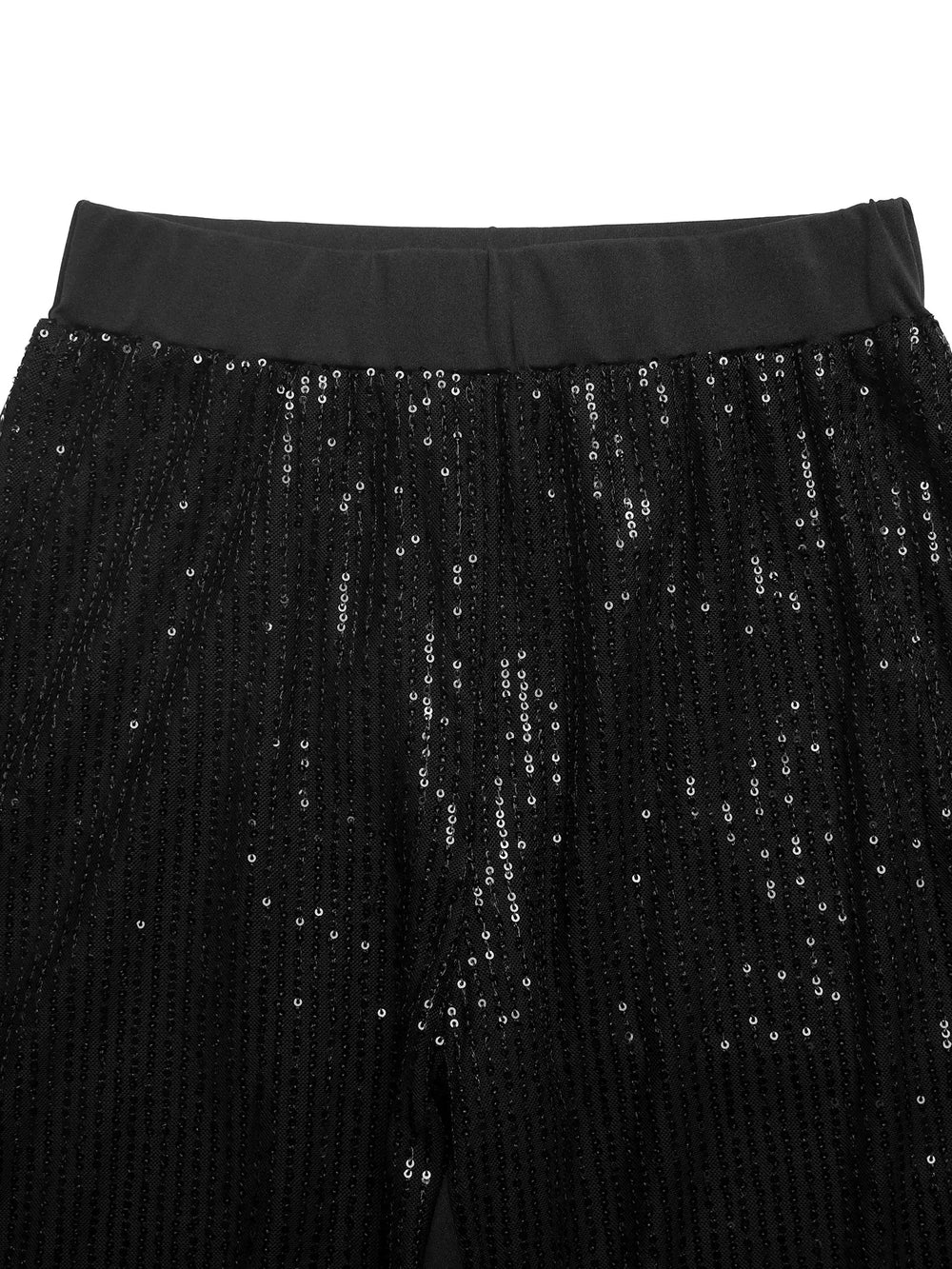Sequin Wide Leg Pants - Trendsi - Flyclothing LLC