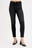 RISEN Full Size Tummy Control High Rise Adjustable Waist Skinny Jeans Plus Size - Trendsi - Flyclothing LLC
