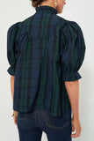 Puff Sleeve Frilled Trim Elegant Blouse - Trendsi - Flyclothing LLC