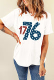 1776 Round Neck Short Sleeve T-Shirt - Trendsi - Flyclothing LLC