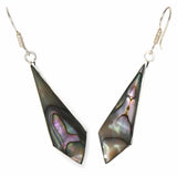 Abalone Diamond-Shaped Dangle Earrings - Artisana - Flyclothing LLC