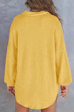 Half Button Long Sleeve Sweatshirt - Trendsi - Flyclothing LLC