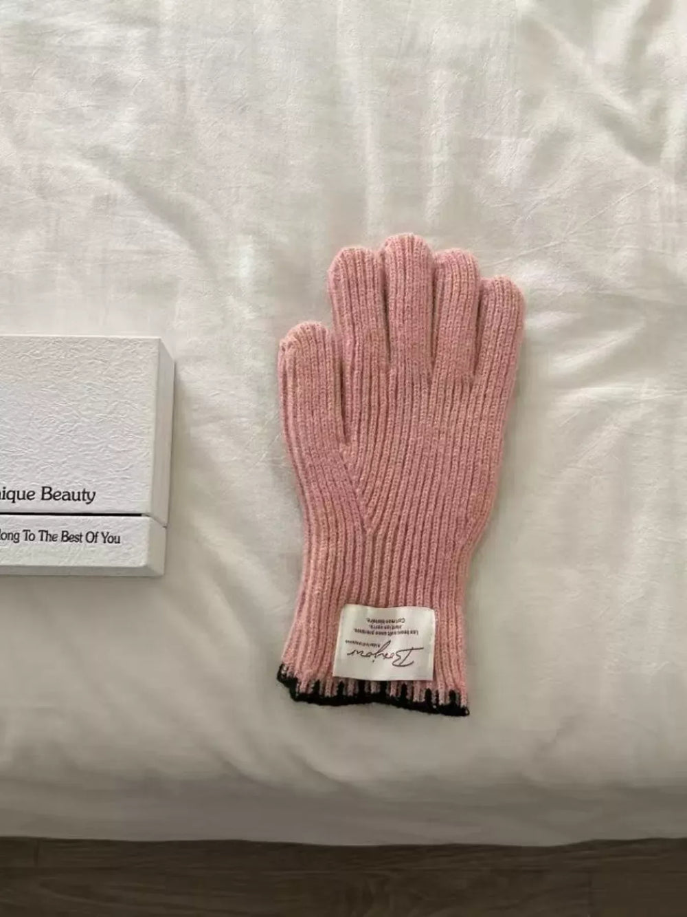 Ribbed Knit Gloves - Trendsi - Flyclothing LLC