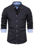 Men's Button Down Collared Neck Shirt - Trendsi - Flyclothing LLC
