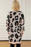 Leopard Open Front Long Sleeve Cardigan - Trendsi - Flyclothing LLC
