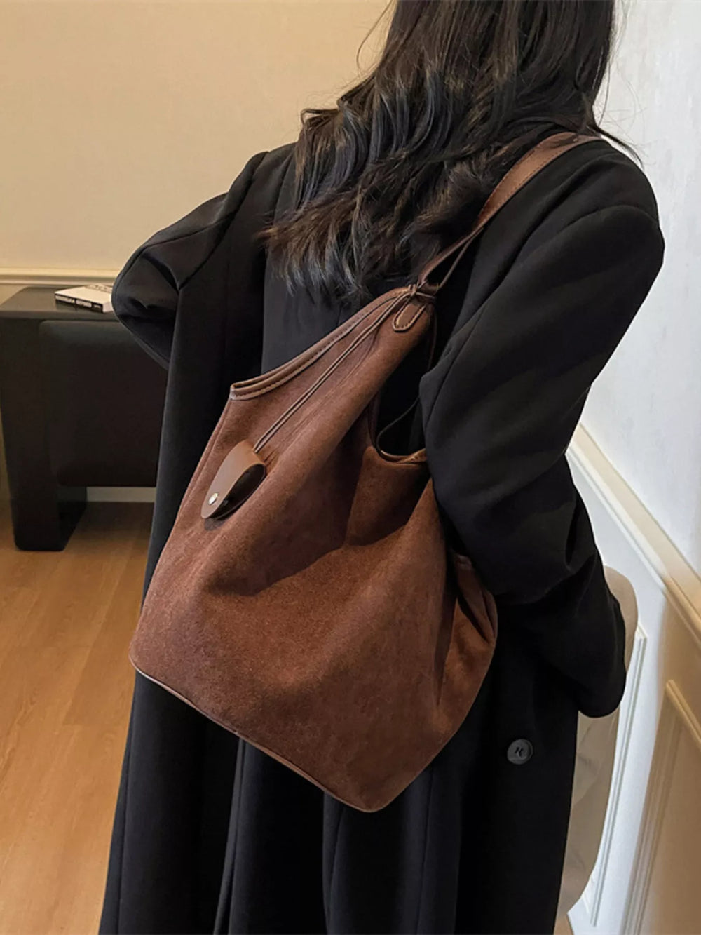 Solid Color Tote Bag - Trendsi - Flyclothing LLC