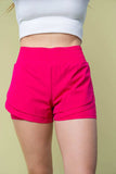 White Birch Full Size High Waisted Knit Shorts - Trendsi - Flyclothing LLC