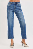 RISEN High Rise Crop Straight Jeans - Trendsi - Flyclothing LLC