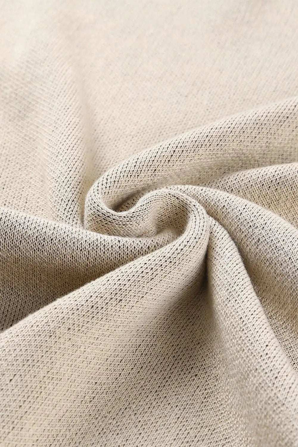 Slit Leopard Mock Neck Dropped Shoulder Sweater - Trendsi - Flyclothing LLC