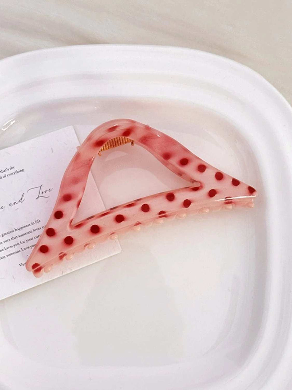 PC Polka Dot Hair Claw Clip - Trendsi - Flyclothing LLC