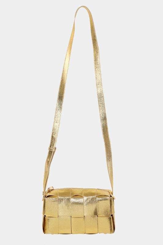 Fame Woven Crossbody Bag with Adjustable Strap - Trendsi - Flyclothing LLC