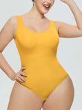 Scoop Neck Wide Strap Shaping Bodysuit - Trendsi - Flyclothing LLC