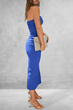 Slit Tube Midi Dress - Trendsi - Flyclothing LLC