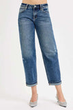 RISEN Full Size Low Rise Crop Boyfriend Jeans Plus Size - Trendsi - Flyclothing LLC