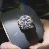 3 Carat 925 Sterling Silver Moissanite Ring - Trendsi - Flyclothing LLC