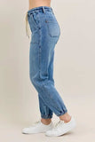Judy Blue Full Size High Waist Denim Jogger Plus Size - Trendsi - Flyclothing LLC