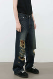 Men's Distressed Wide Leg Jeans - Trendsi - Flyclothing LLC