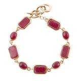 Delicately Red Onyx and Golden Toggle Bracelet - Barse Jewelry - Flyclothing LLC