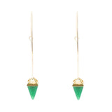Delphi Green Agate Charm Earrings - Barse Jewelry - Flyclothing LLC