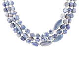 Denim Kyanite Blue Lapis Sterling Silver Strand Necklace - Barse Jewelry - Flyclothing LLC