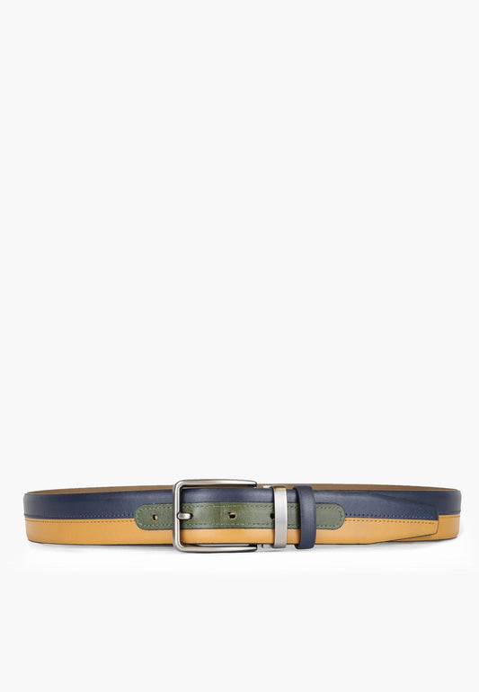 Denver Belt Navy Tan