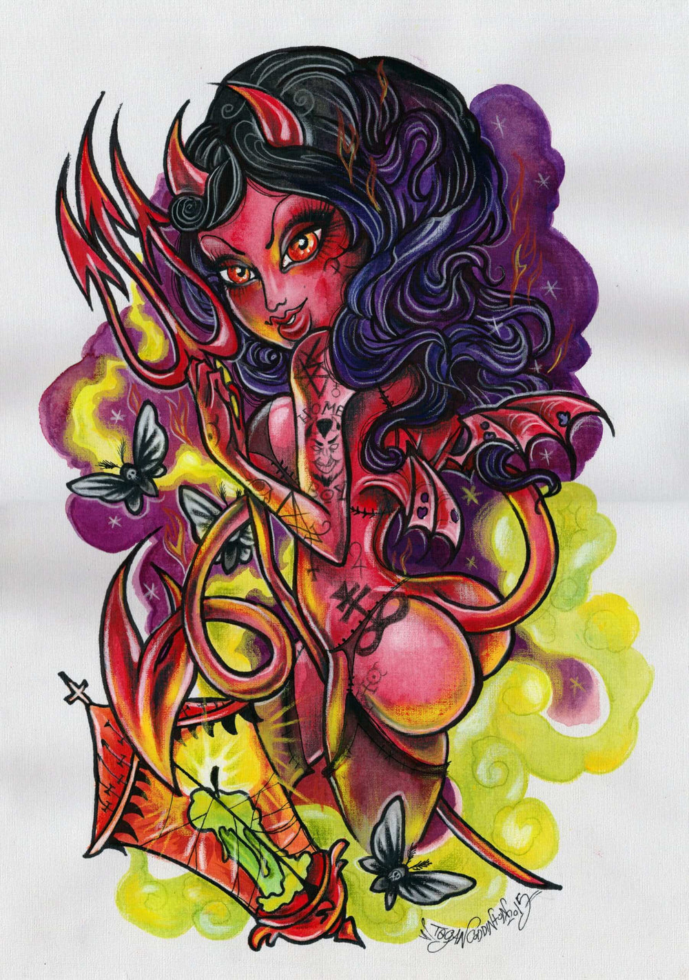 Black Market Art Company Devilicious Print - Black Market Art Company - Flyclothing LLC