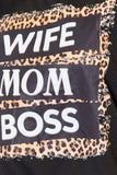 Simply Love WIFE MOM BOSS Leopard Graphic T-Shirt - Trendsi - Flyclothing LLC