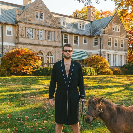 The Threat Level Midnight | Black Long Modal Robe