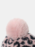 Leopard Hat with Pompom - Trendsi - Flyclothing LLC