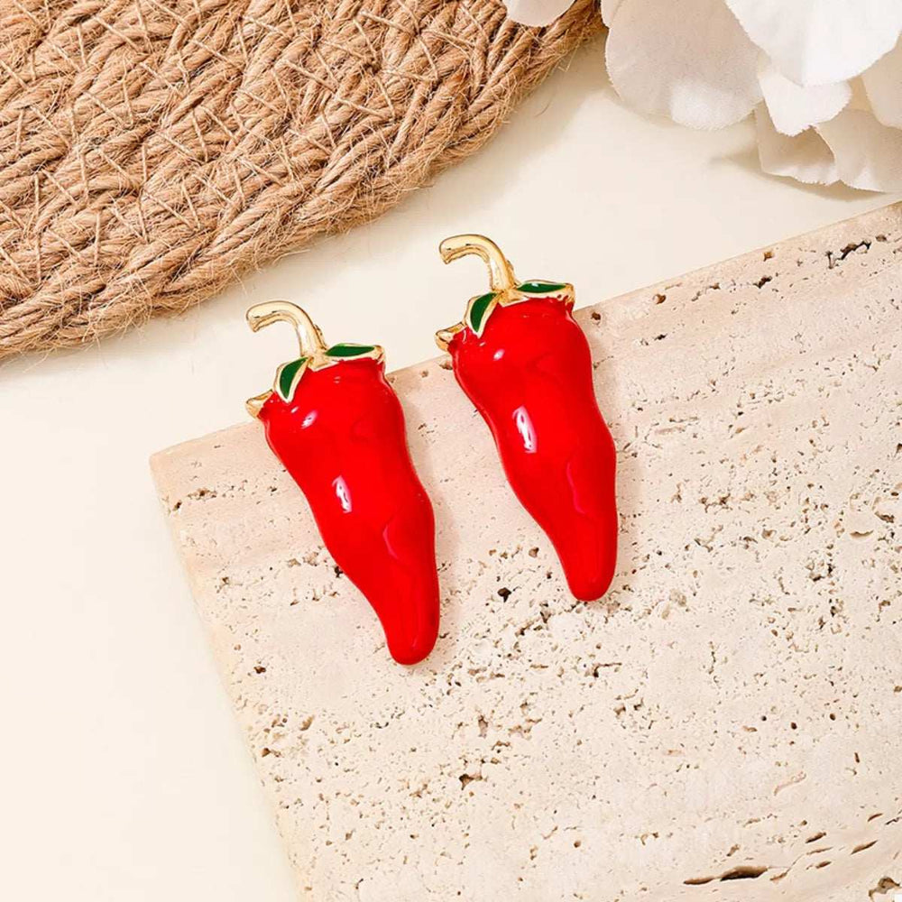 Chili Pepper Stud Earrings - Trendsi - Flyclothing LLC