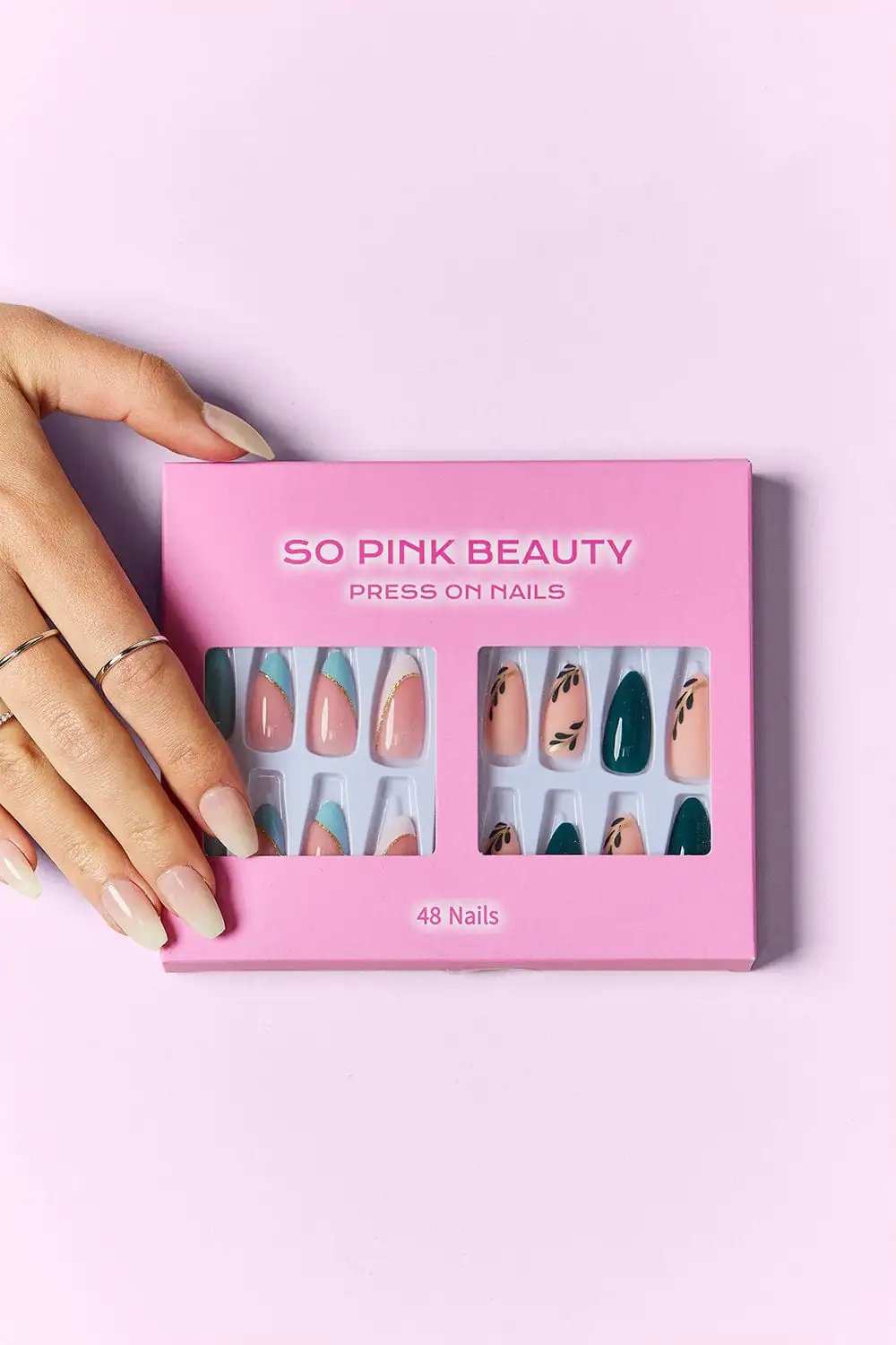 SO PINK BEAUTY Press On Nails 2 Packs - Trendsi - Flyclothing LLC