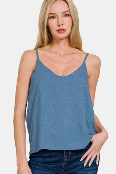 Zenana Two Layered Spaghetti Strap Cami - Trendsi - Flyclothing LLC
