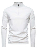Men's Sun Protection Long Sleeve Half-Zip T-Shirt - Trendsi - Flyclothing LLC
