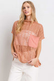 Ces Femme See Through Crochet Mock Neck Cover Up - Trendsi - Flyclothing LLC