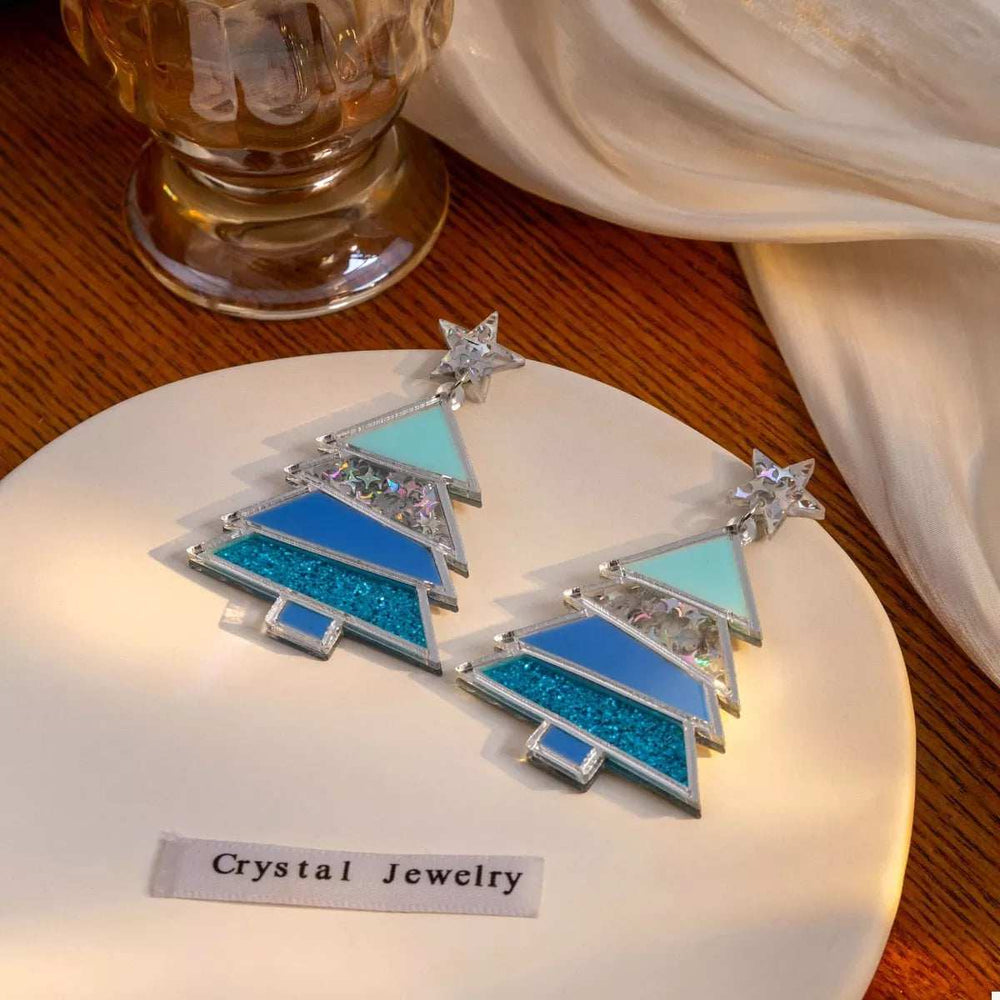 Christmas Tree Dangle Earrings - Trendsi - Flyclothing LLC